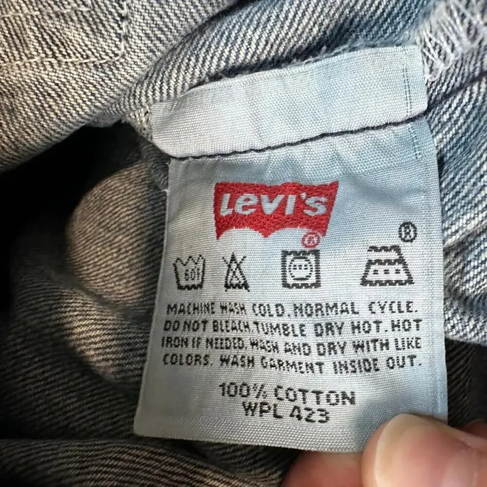 Levis 501 Men Jean 38x32 (36x31) Blue Straight Y2K Vtg Button Fly Denim Original